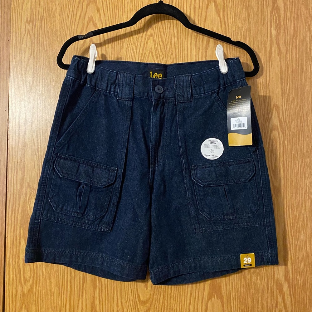 Lee Men's Dark Blue Jean Shorts